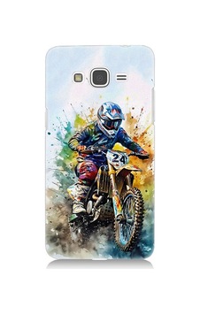 Samsung Galaxy Grand Prime Uyumlu Motorsikletçi Desenli Silikon Kılıf Samsung Galaxy Grand Prime Uyumlu Motorsikletçi Desenli Silikon Kılıf