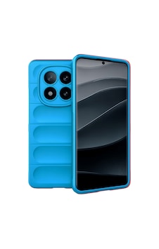 Xiaomi Redmi Note 15 Pro 4g Uyumlu Kılıf Esnek Tpu Oyuklu Arka Yüzey Tasarımlı Silikon Kapak Mavi