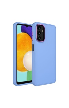 Galaxy A04 Kılıf Metal Çerçeve Ve Buton Tasarımlı Silikon Zore Luna Kapak Lila Galaxy A04 Kılıf Metal Çerçeve Ve Buton Tasarımlı Silikon Zore Luna Kapak Lila