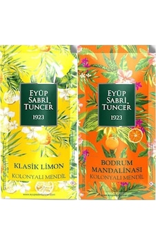 Eyüp Sabri Tuncer Est Klasik Limon Ve Bodrum Mandalinası 300 Adet Kolonyalı Mendil 2 Li Set Eyüp Sabri Tuncer Est Klasik Limon Ve Bodrum Mandalinası 300 Adet Kolonyalı Mendil 2 Li Set