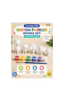 3d Hayvan Figürleri Boyama Seti 3d Hayvan Figürleri Boyama Seti