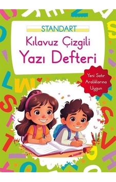 Kılavuz Çizgili Yazı Defteri Büyük Boy - Yeşil Kılavuz Çizgili Yazı Defteri Büyük Boy - Yeşil