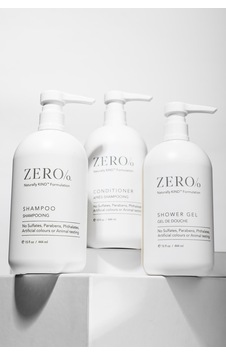 Zero/o Naturally Kind Shampoo 444 Ml + Conditioner 444 Ml + Shower Gel 444 Ml Zero/o Naturally Kind Shampoo 444 Ml + Conditioner 444 Ml + Shower Gel 444 Ml
