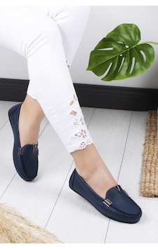 Khayt Flora Casual Günlük Kadın Babet Ayakkabı Lacivert Khayt Flora Casual Günlük Kadın Babet Ayakkabı Lacivert
