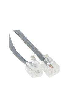 Pm-5896 Hazır 6p/2c 2 Pin Soketli 3 Metre Dsl Telefon Modem Hat Kablosu 1 Pm-5896 Hazır 6p/2c 2 Pin Soketli 3 Metre Dsl Telefon Modem Hat Kablosu 1