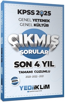 Yediiklim 2025 Kpss Genel Yetenek Genel Kültür Son 4 Yıl Tamamı Ç