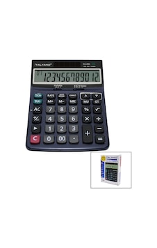 İtalyano 12 Haneli Hesap Makinesi 100 İşlem Geri Saydırma 44pyr34 Antrasit İtalyano 12 Haneli Hesap Makinesi 100 İşlem Geri Saydırma 44pyr34 Antrasit