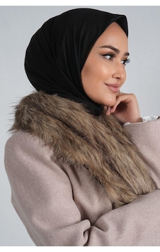 Harem Scarf Viskon Eşarp - Farah - Siyah - Siyah
