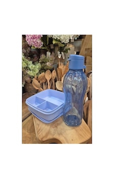 Tupperware 500 Ml Suluk Ve Bölmeli Beslenme. Mavi