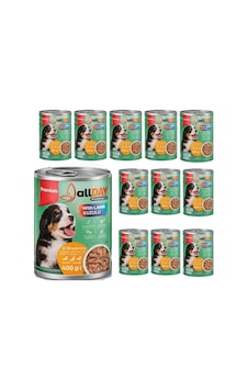 Allday Kuzulu Yavru Köpek Konservesi 400 Gr X 12 Adet Allday Kuzulu Yavru Köpek Konservesi 400 Gr X 12 Adet