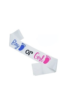 Cinsiyet Partisi Boy Or Girl Baskılı Saten Kuşak Tüm Yaşlar Cinsiyet Partisi Boy Or Girl Baskılı Saten Kuşak Tüm Yaşlar