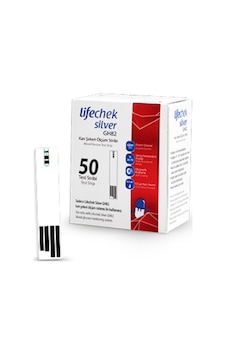 Lifechek Silver GH82 Şeker Ölçüm Çubuğu 50'li 5 Adet Lifechek Silver GH82 Şeker Ölçüm Çubuğu 50'li 5 Adet