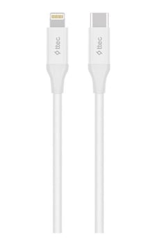 Ttec Type-C Lightning Hızlı Şarj Kablosu 150 cm Beyaz 2DK40B Ttec Type-C Lightning Hızlı Şarj Kablosu 150 cm Beyaz 2DK40B