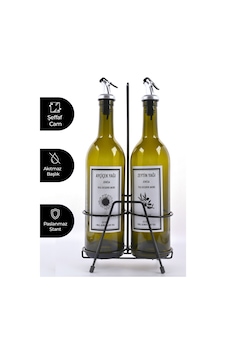 2 Adet Akıtmaz Amber 750 Ml Etiketli Yağlık Yağdanlık Ve Siyah St 2 Adet Akıtmaz Amber 750 Ml Etiketli Yağlık Yağdanlık Ve Siyah St