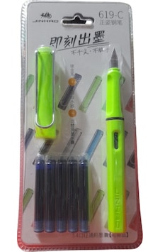 Jinhao Dolma Kalem Opak Ef 0,38 Uç+5 Kartuş - Renk Seçenekli- Opak Fıstık Yeşil Jinhao Dolma Kalem Opak Ef 0,38 Uç+5 Kartuş - Renk Seçenekli- Opak Fıstık Yeşil