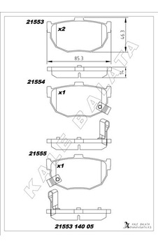 Kale Balata Arka Coupe-elantra-lantra I.2 01- Kale 21553 140 05 Ans Kd13 4406008e91-4406061e90-4406065e90 Kale Balata Arka Coupe-elantra-lantra I.2 01- Kale 21553 140 05 Ans Kd13 4406008e91-4406061e90-4406065e90