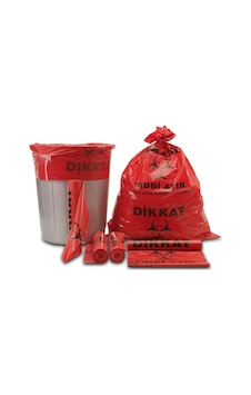 Tıbbi Atık Çöp Poşeti 80*110 Jumbo 100 Adet Li Koli Extra Kalite