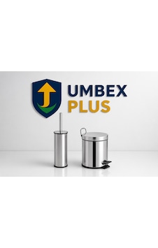 Umbex Plus- 5 Litre Paslanmaz Krom 2 Li Banyo Seti Pedallı Çöp Kovası Wc Klozet Tuvalet Fırca Seti Banyo Umbex Plus- 5 Litre Paslanmaz Krom 2 Li Banyo Seti Pedallı Çöp Kovası Wc Klozet Tuvalet Fırca Seti Banyo