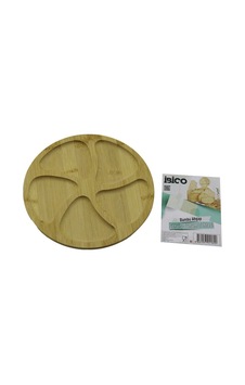 Yuvarlak 5 Bölmeli Ahşap Bambu Servis Sunum Tepsi - Tahtası 20 X 1.4cm Çok Renkli Yuvarlak 5 Bölmeli Ahşap Bambu Servis Sunum Tepsi - Tahtası 20 X 1.4cm Çok Renkli