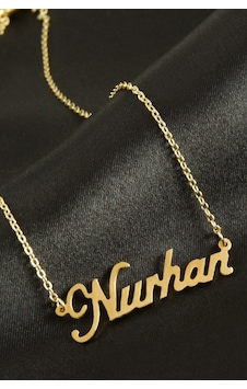 Nurhan İsimli Kolye -sarı N711 altın Nurhan İsimli Kolye -sarı N711 altın