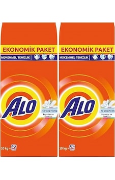 Alo Matik Beyazlar ve Renkliler 2 x 10 KG Toz Çamaşır Deterjanı