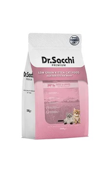 3 Adet Dr.sacchi Premium Düşük Tahıllı Yavru Kedi Maması 1 Kg