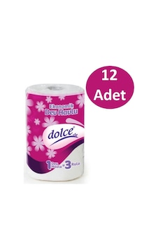 Dolce Dev Rulo Havlu 12'li