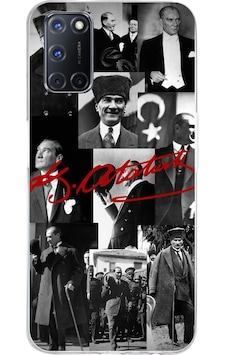 Oppo A52-a72-a92 Uyumlu Kırmızı Mustafa Kemal Atatürk İmza Baskılı Silikon Kılıf Renkli Oppo A52-a72-a92 Uyumlu Kırmızı Mustafa Kemal Atatürk İmza Baskılı Silikon Kılıf Renkli