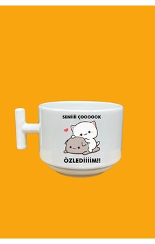 Seni Çok Özledim Baksılı T Kupa Beyaz Seni Çok Özledim Baksılı T Kupa Beyaz