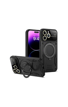 İphone 15 Pro Max Joy Lens Standlı Kapak - Siyah 1 44148978 İphone 15 Pro Max Joy Lens Standlı Kapak - Siyah 1 44148978