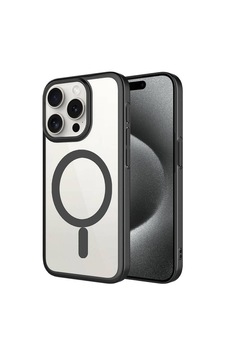 Teleplus Apple Uyumlu iPhone 15 Pro Max Kılıf Wireless Şarj Özellikli Sert Pc Mat Riksos M-safe Kapak