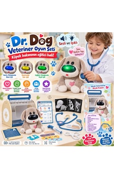 Sesli Ve Işıklı Dr.dog Veteriner Oyun Seti Sesli Ve Işıklı Dr.dog Veteriner Oyun Seti