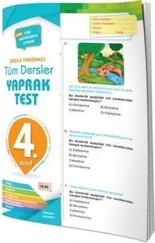 4.Sınıf Tüm Dersler Yaprak Test  -  Okula Yardımcı -  4 Element Yayınları