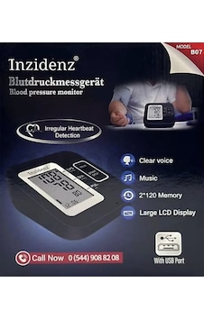 Inzidenz B07 Koldan Ölçer Türkçe Konuşan Tam Otomatik Tansiyon Aleti
