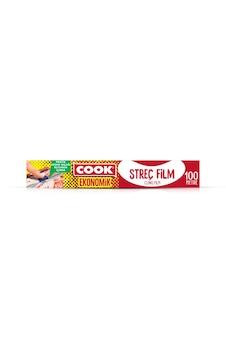 Cook Streç Film 30 Cm X 100 Mt Kayar Bıçak Hediyeli Cook Streç Film 30 Cm X 100 Mt Kayar Bıçak Hediyeli