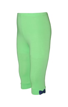 Lovetti Pastel Yeşil Kız Çocuk Renkli Fiyonklu Kapri 13-106Y021 Yeşil
