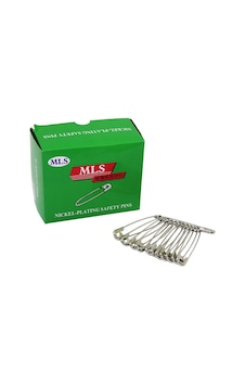 Mls Nickel-plating Safety Pins Gümüş No-8 Çengelli İğne 144 Parça Mls Nickel-plating Safety Pins Gümüş No-8 Çengelli İğne 144 Parça