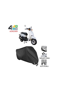 Revolt RS1 Motosiklet Brandası ( Kilit Uyumlu - Siyah )