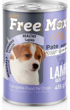 Free Max Kuzulu Yavru Köpek Konservesi Pate 415 Gr Free Max Kuzulu Yavru Köpek Konservesi Pate 415 Gr