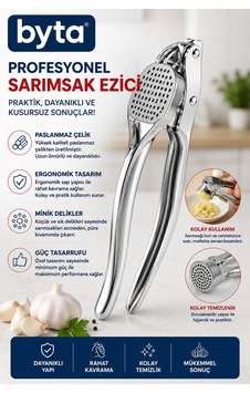 Profesyonel Paslanmaz Çelik Sarımsak Ezici Sarımsak Presi Ergonomik Mutfak Aparatı Diğer