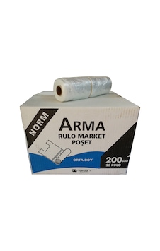 Arma Rulo Market Orta Boy Atlet Poşet 200 Adet 20 Rulo Arma Rulo Market Orta Boy Atlet Poşet 200 Adet 20 Rulo