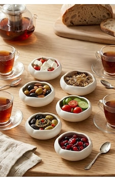 6'lı Set 7 Cm Mini Kase - Beyaz Porselen Kahvaltılık Sosluk, Reçellik Ve Çerezlik Beyaz - 902121156 Beyaz 6'lı Set 7 Cm Mini Kase - Beyaz Porselen Kahvaltılık Sosluk, Reçellik Ve Çerezlik Beyaz - 902121156 Beyaz