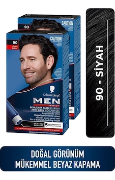 Schwarzkopf Men Perfect Saç Boyası 90 - Siyah X 2 Adet Schwarzkopf Men Perfect Saç Boyası 90 - Siyah X 2 Adet
