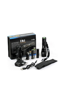 F.b.ı F-t3 Su Geçirmez Alüminyum Oksidiyon Şarjlı El Feneri Tdrtr Çok Renkli F.b.ı F-t3 Su Geçirmez Alüminyum Oksidiyon Şarjlı El Feneri Tdrtr Çok Renkli