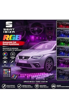 Seat Ibiza Ayak Altı Led Kumandalı Araç Içi Aydınlatma 4 Lü Sese Duyarlı Renk Değiştirme Özellikli Seat Ibiza Ayak Altı Led Kumandalı Araç Içi Aydınlatma 4 Lü Sese Duyarlı Renk Değiştirme Özellikli
