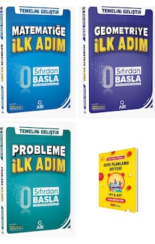 Arı Tyt Matematik Geometri Ve Probleme İlk Adım 3lü Set Sıfırdan Başla + Planlama Defteri Arı Tyt Matematik Geometri Ve Probleme İlk Adım 3lü Set Sıfırdan Başla + Planlama Defteri