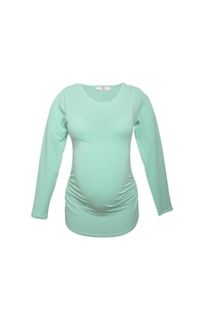 Luvmabelly 2301-2309 Pamuklu Uzun Kollu Hamile T-shirt-mint Luvmabelly 2301-2309 Pamuklu Uzun Kollu Hamile T-shirt-mint