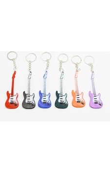 Diyez Müzik Siyah Manyetikli Mor-beyaz Elektro Gitar Anahtarlık Diyez Müzik Siyah Manyetikli Mor-beyaz Elektro Gitar Anahtarlık