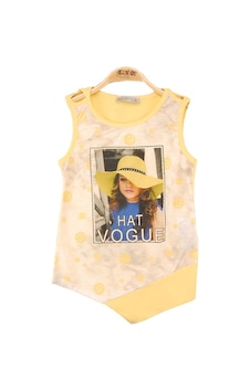 Toontoy Kids Toontoy Kız Çocuk Atlet Hat Vogue Baskılı Sarı Toontoy Kids Toontoy Kız Çocuk Atlet Hat Vogue Baskılı Sarı