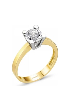Altın Tektaş Yüzük 14K Swarovski 285814303 Altın Tektaş Yüzük 14K Swarovski 285814303